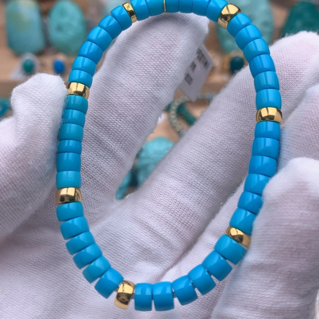 绿松石未镶嵌珠宝奇石5.6mm