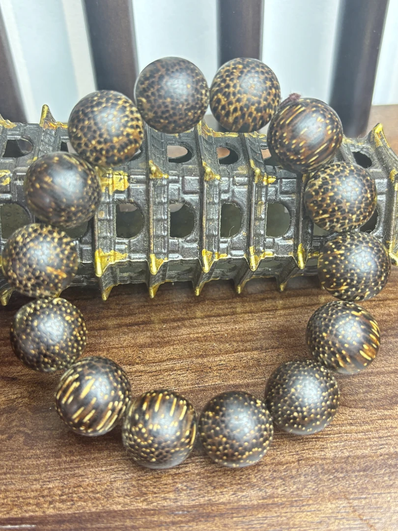 增香沉香木【极客小店】cx黑色单圈手串