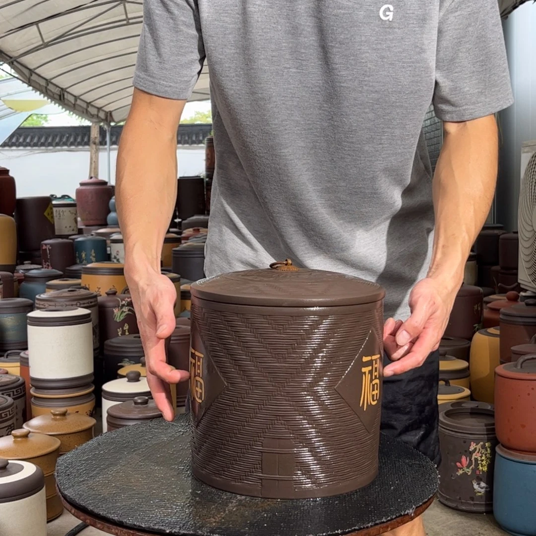 紫砂茶叶罐8 饼茶叶罐