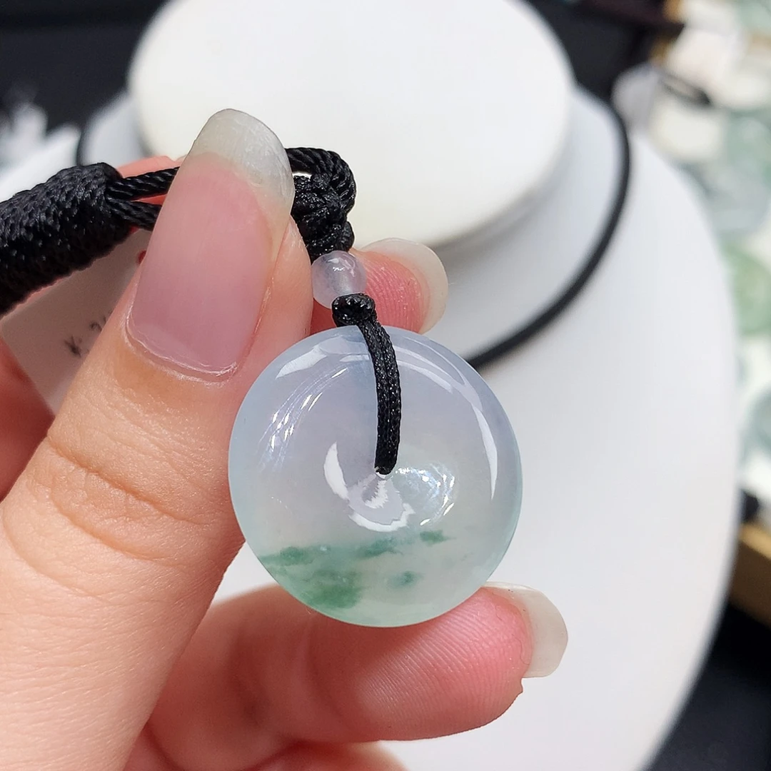 翡翠未镶嵌胸饰翡翠26，22.1/4.8