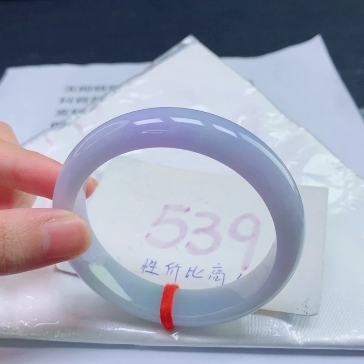 翡翠未镶嵌手镯圈口5657