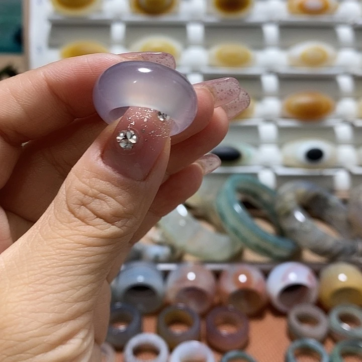 玛瑙/玉髓未镶嵌戒指