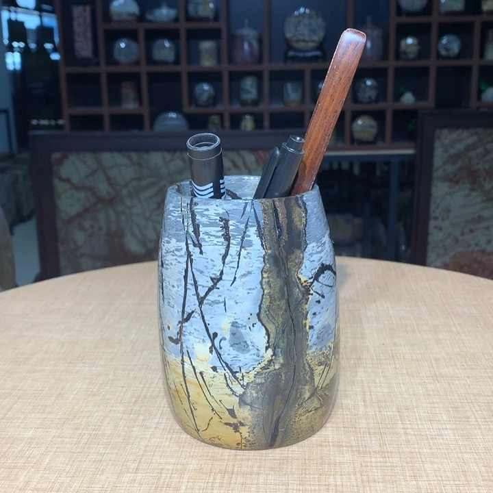 广西国画石摆件，观赏收藏