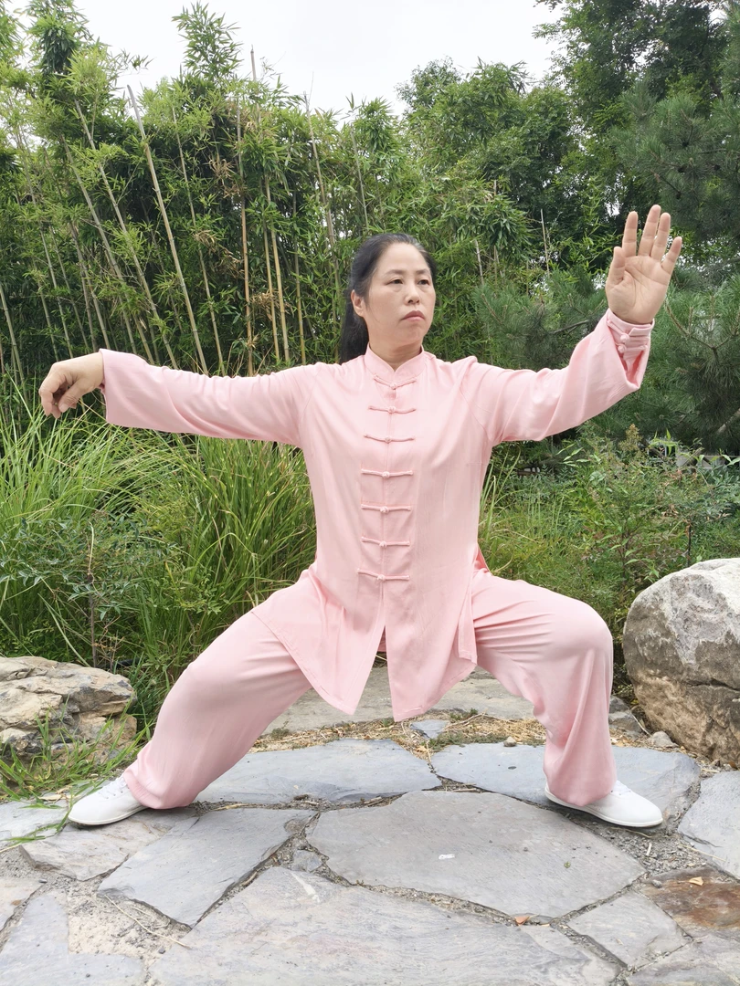 全棉弹力太极服夏季武术练功服宽松柔软透气