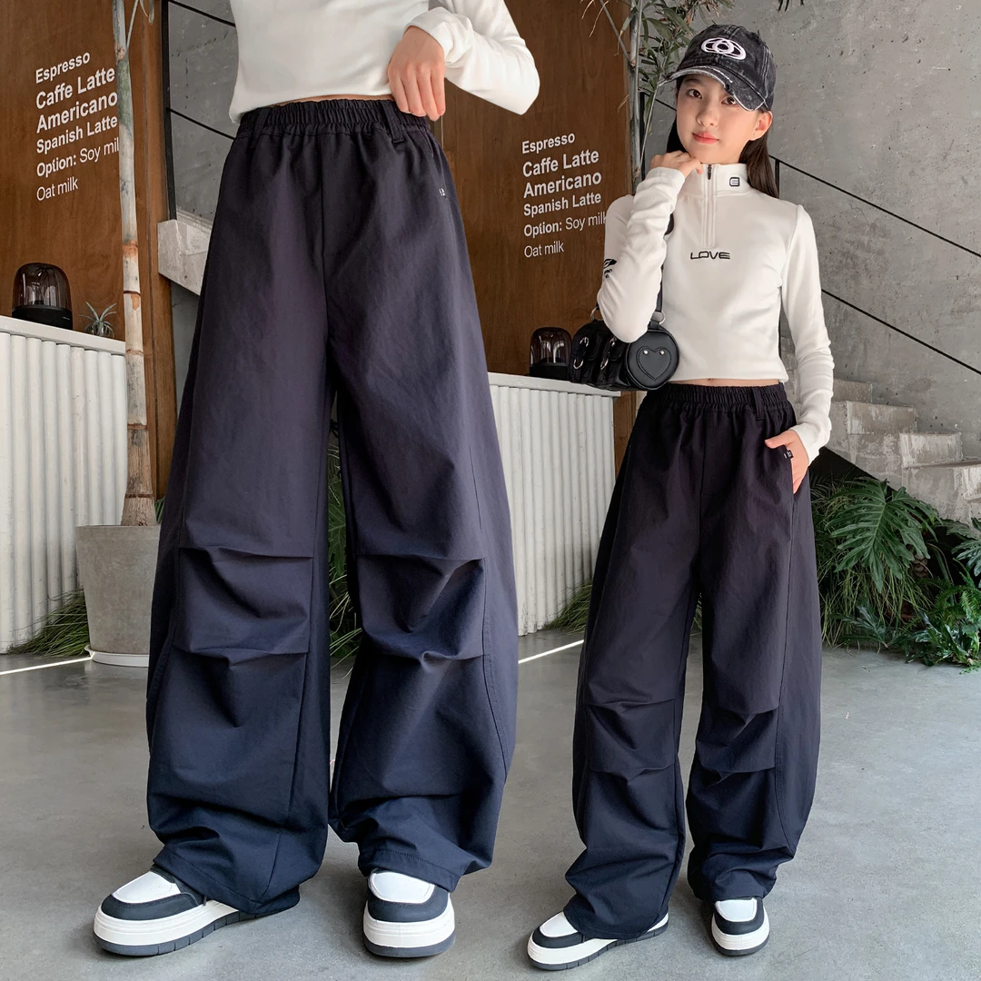 女童裤子秋装儿童宽松休闲长裤女孩2025新款大童春秋运动裤初中生