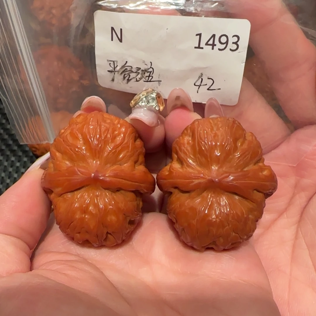 健***家吊坠文玩核桃元宝42精品1493