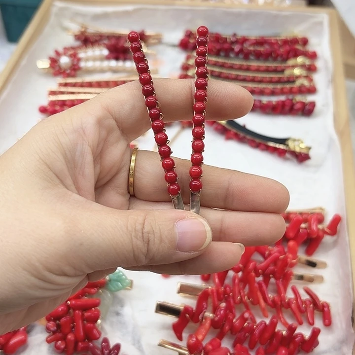 淡水珍珠发饰未镶嵌