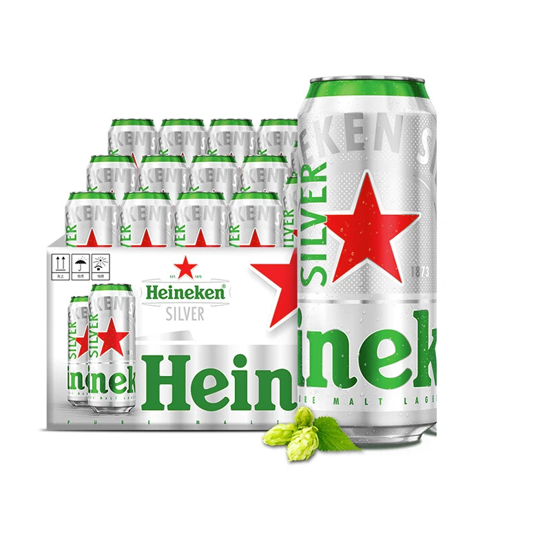 喜力啤酒/Heineken星银9.5度500ml*12罐