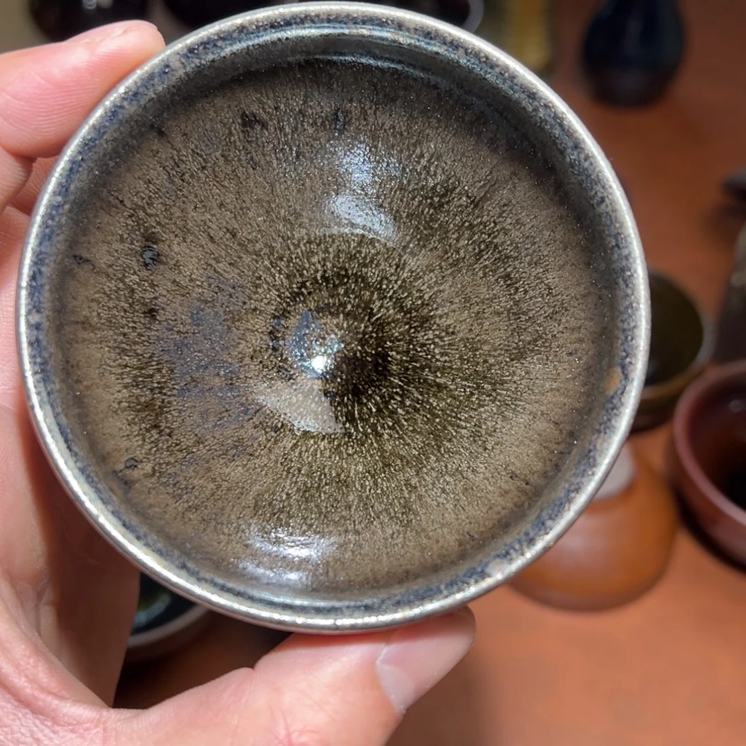 茶盏柴烧主人杯建窑建盏茶盏