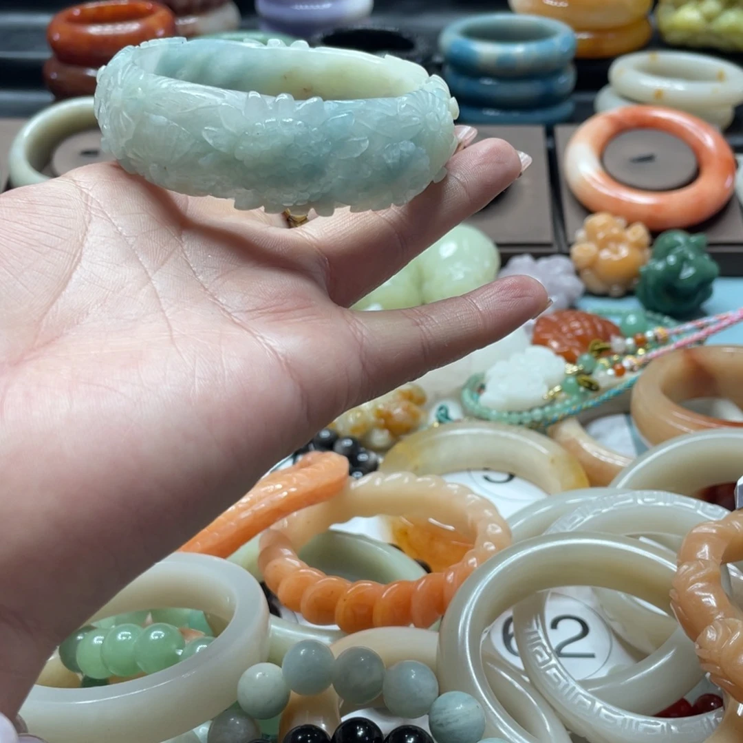 石英质玉手镯合金好***，