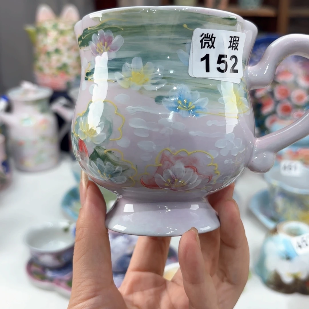 景德镇手绘高温釉下彩陶瓷茶具