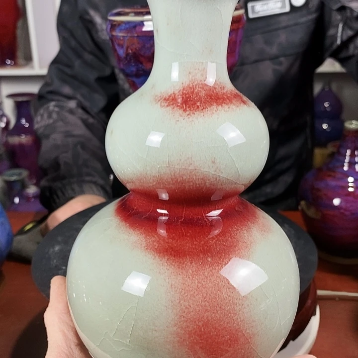 尚峰钧窑作品葫芦摆件