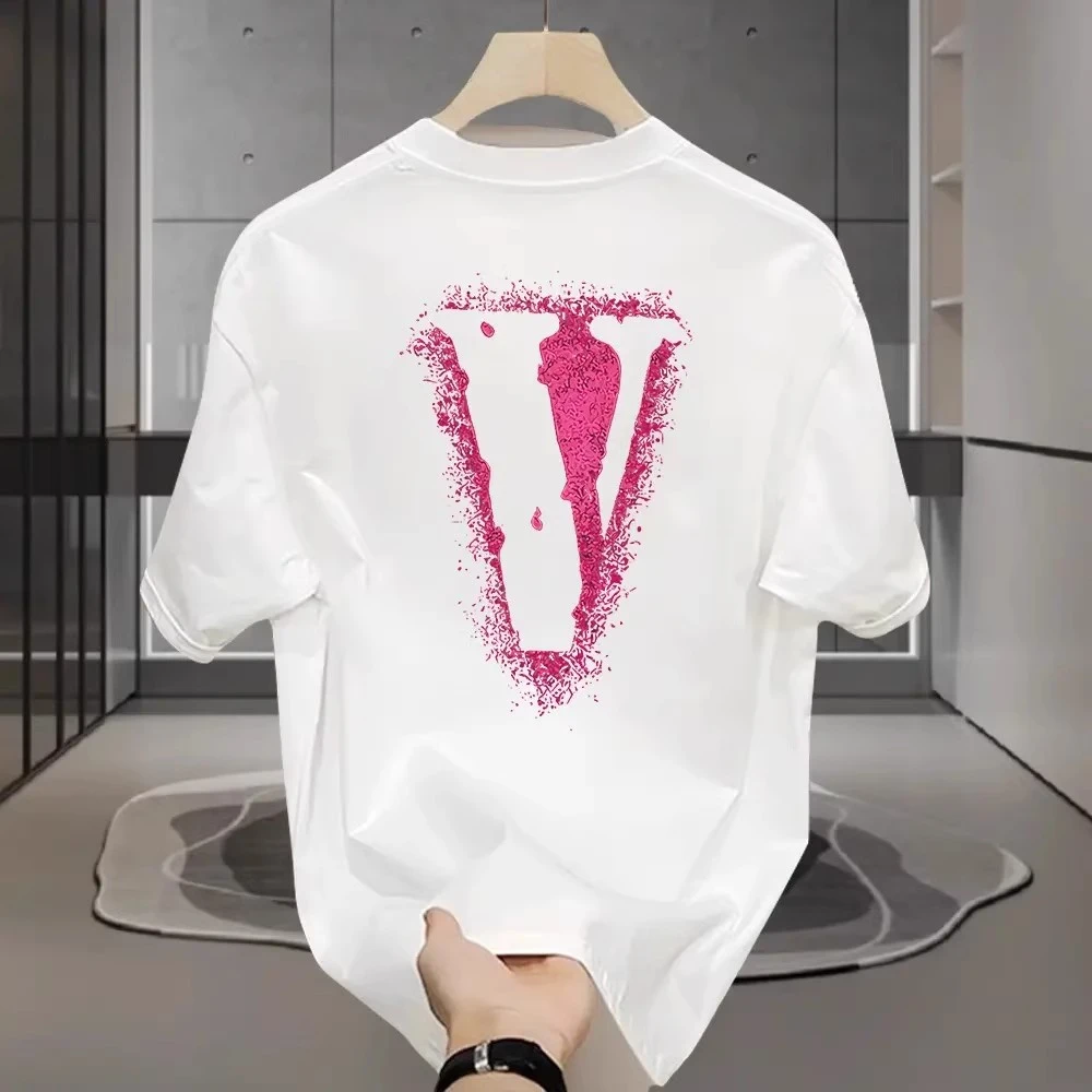 Moleubak 美式痞帅重磅纯棉短袖T恤男女款夏季街头宽松圆领上衣