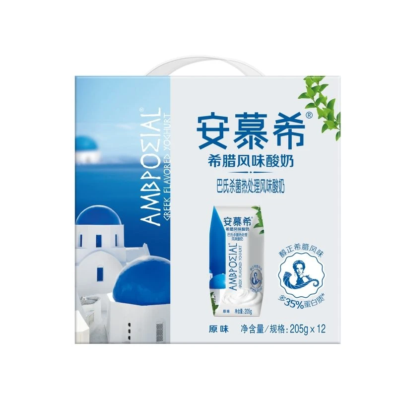 伊利安慕希希腊风味酸奶 原味 205g*12