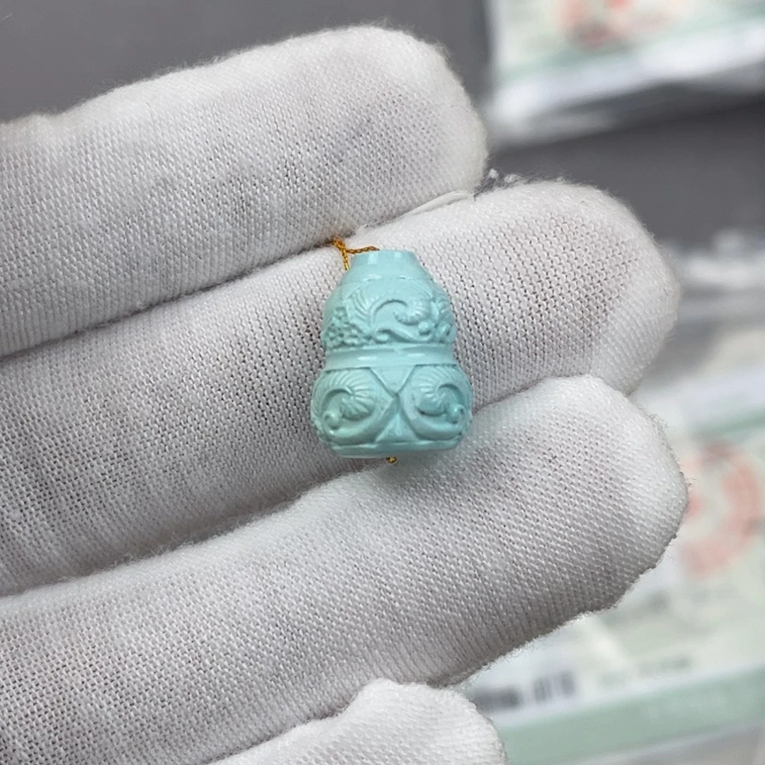 绿松石未镶嵌葫芦编号76