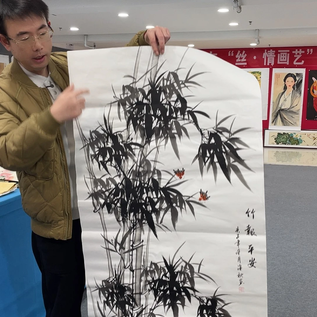 国画今天上午国画作品展示