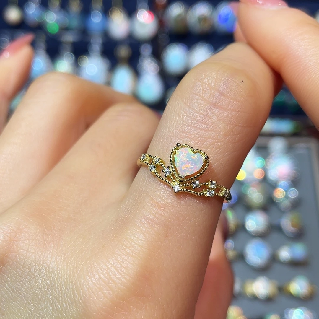 欧泊银S925镶嵌戒指