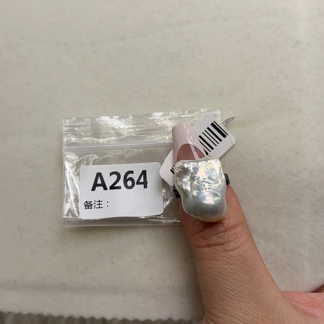 银S925镶嵌淡水珍珠戒指