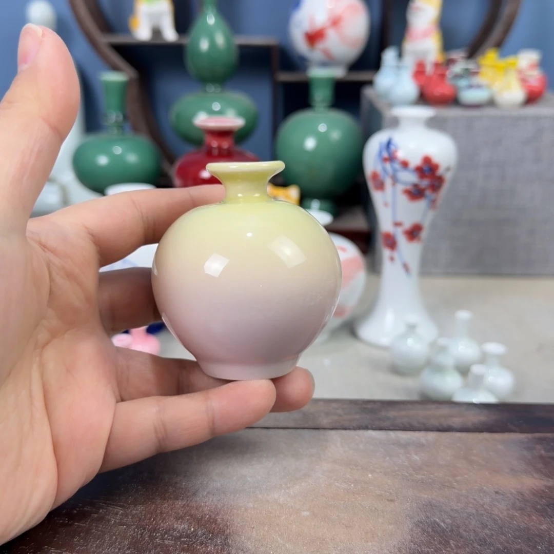 陶瓷手工小花器摆件