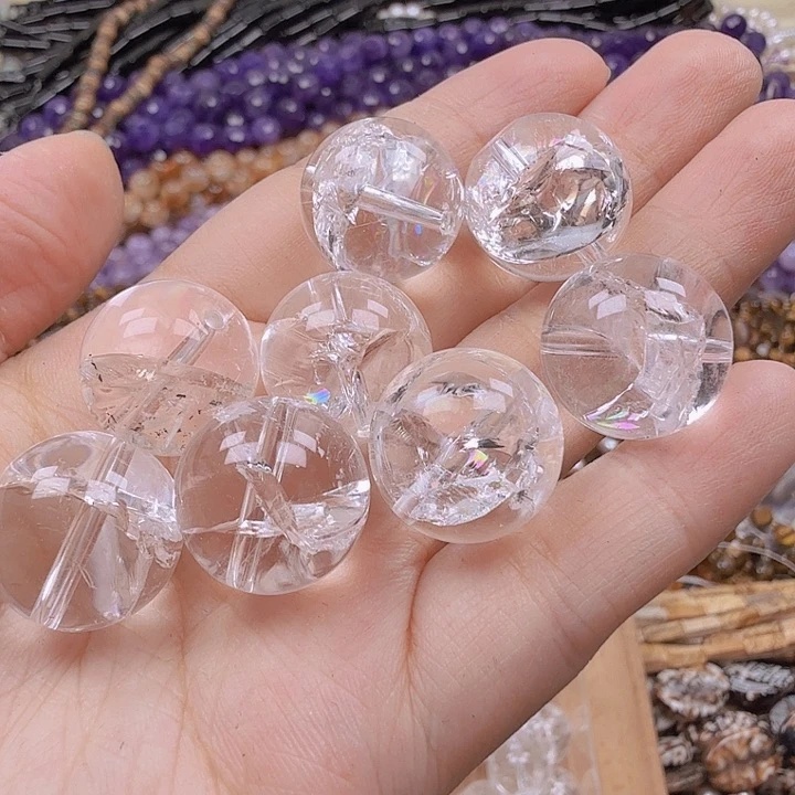 水晶珠宝半成品未镶嵌卡18白阿赛配件一颗