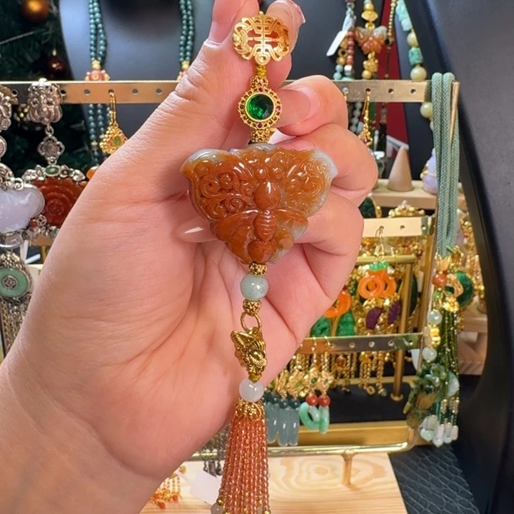 ****颈饰未镶嵌翡翠压襟吊坠多用款