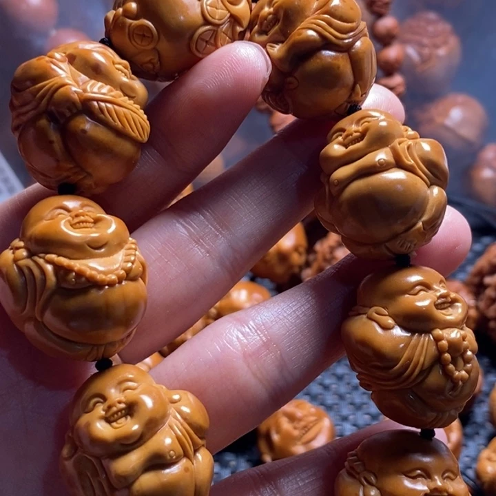 橄榄核吊坠老*微上色