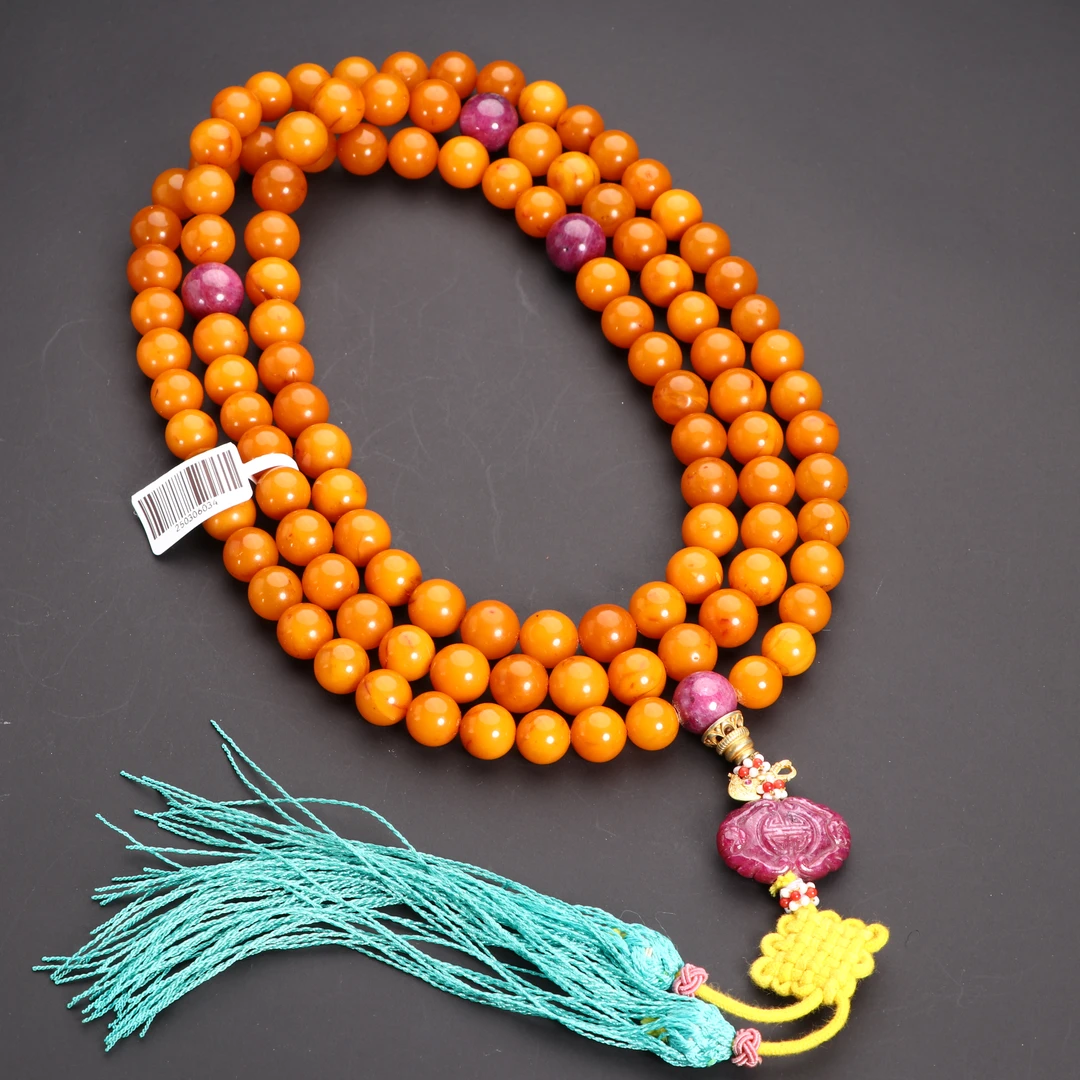 近现代 250306034/博古通今/集古藏今/蜜蜡-108念珠