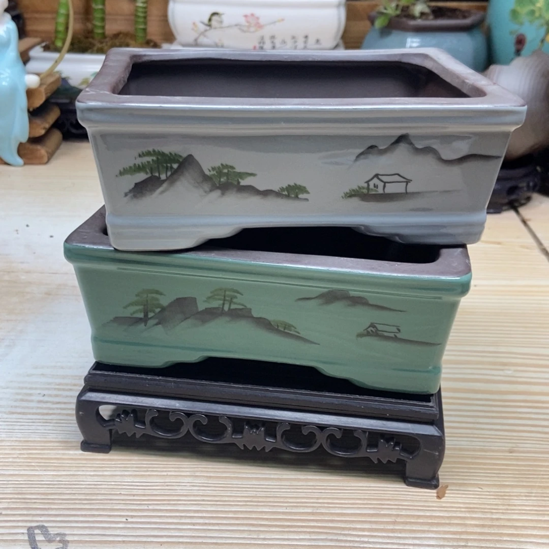 瓷片陶瓷花盆陶瓷艺术