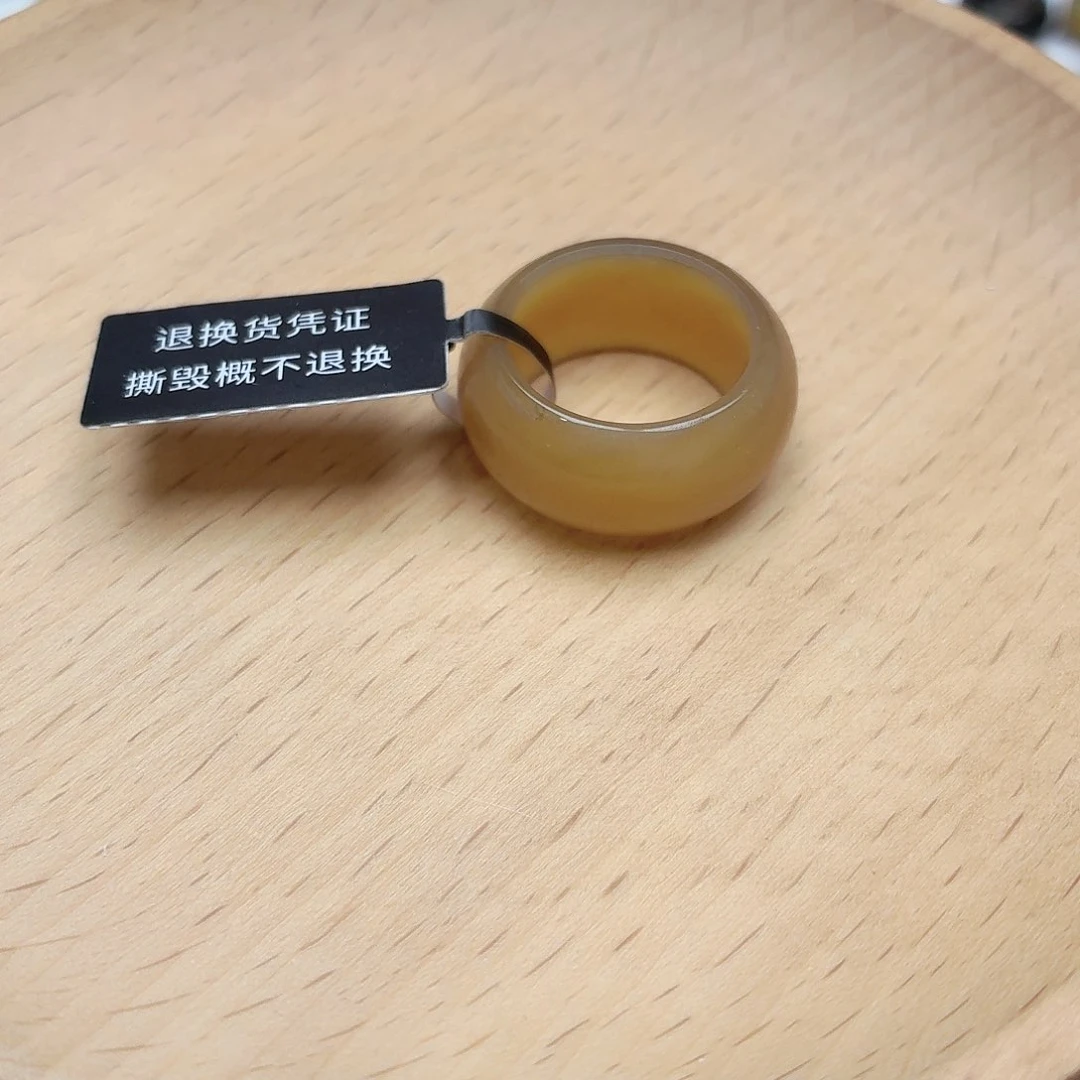 葡***奶和田玉戒圈未镶嵌14号