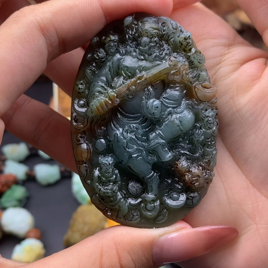 襄***梦未镶嵌定制翡翠翡翠