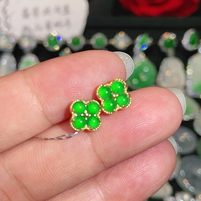 【闪购商品】未镶嵌翡翠耳饰天然翡翠