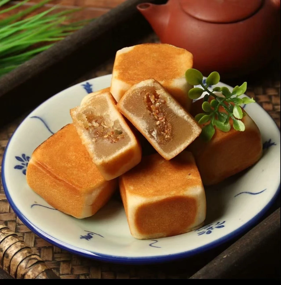 正宗传统潮州饶平宝斗饼手工咸甜素饼茶点