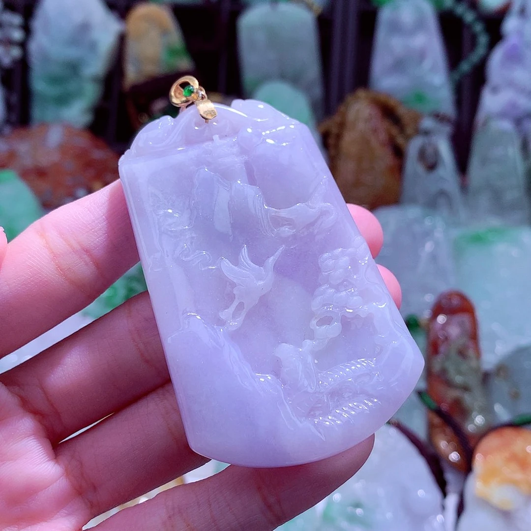 颈饰未镶嵌翡翠天然