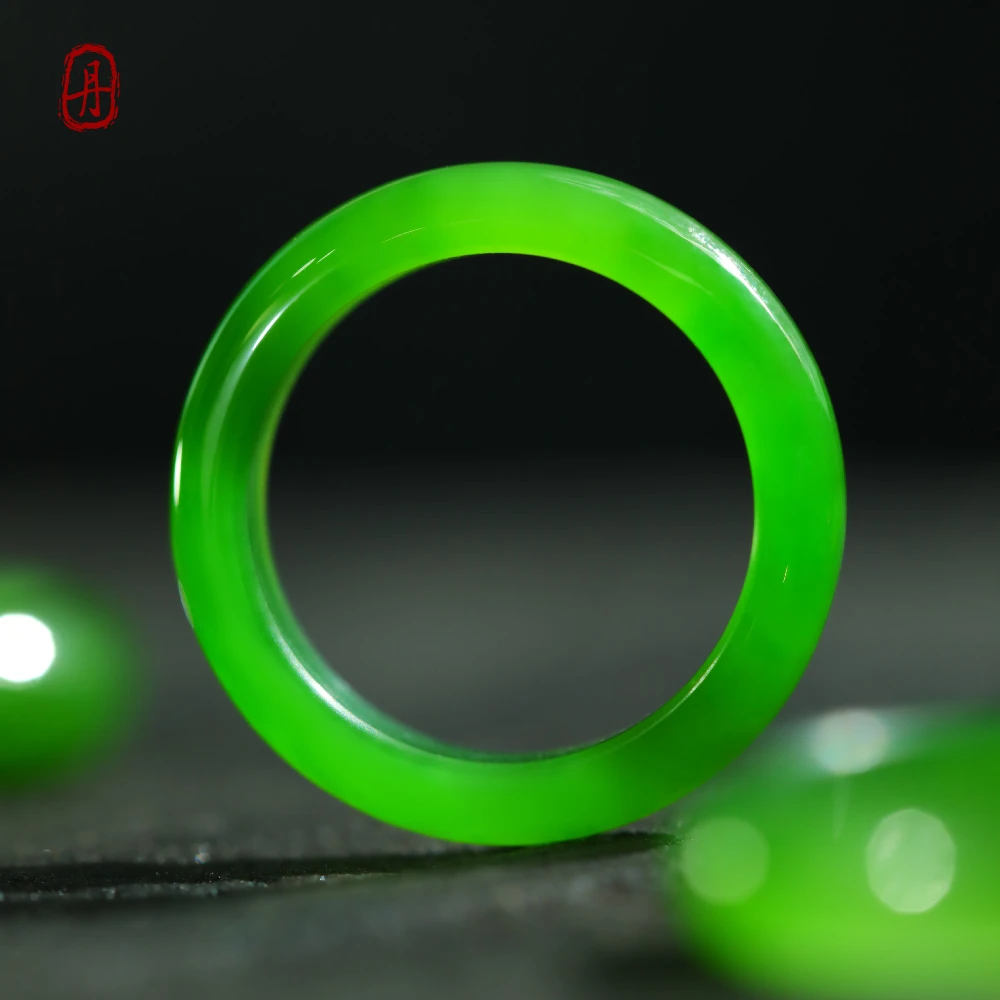 EMPRESS【和田玉碧玉戒圈素圈】多样性发货一个