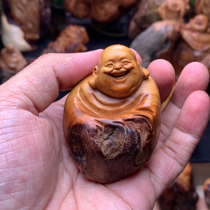 柏木（崖柏）崖柏陈化料手把件