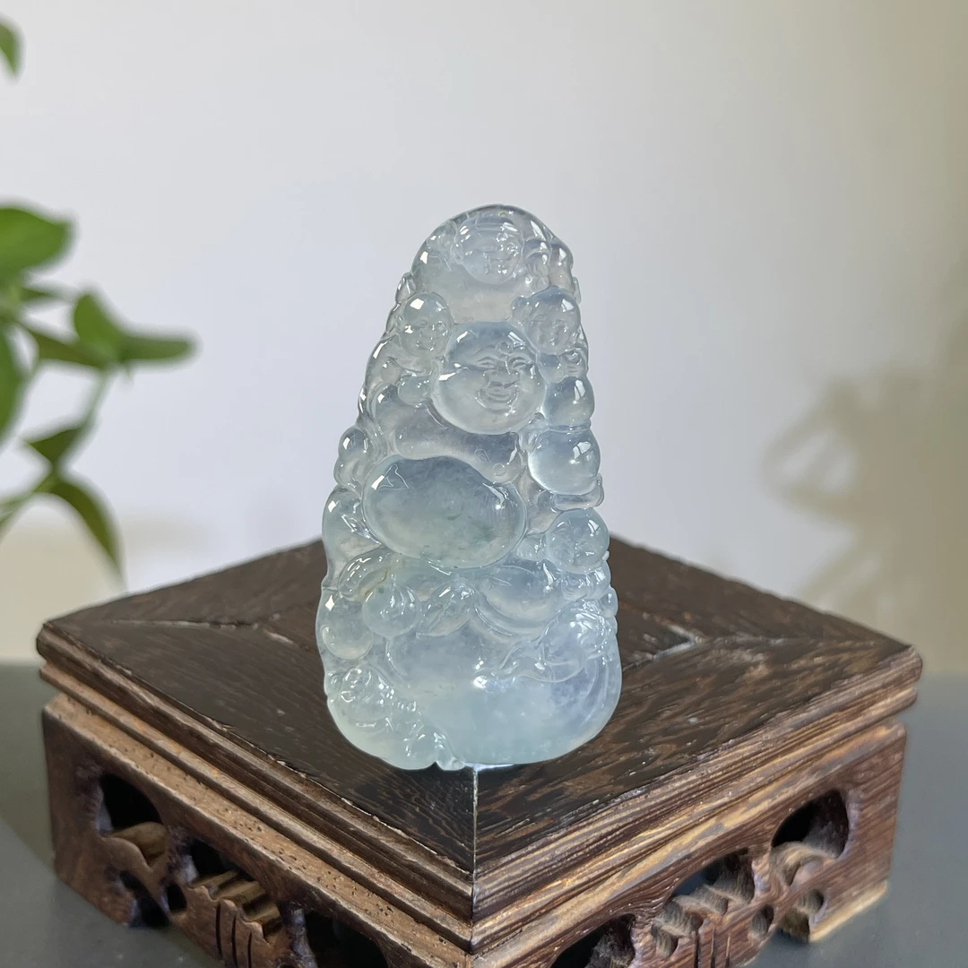 JCW04-169   天然缅甸翡翠A货    五子佛