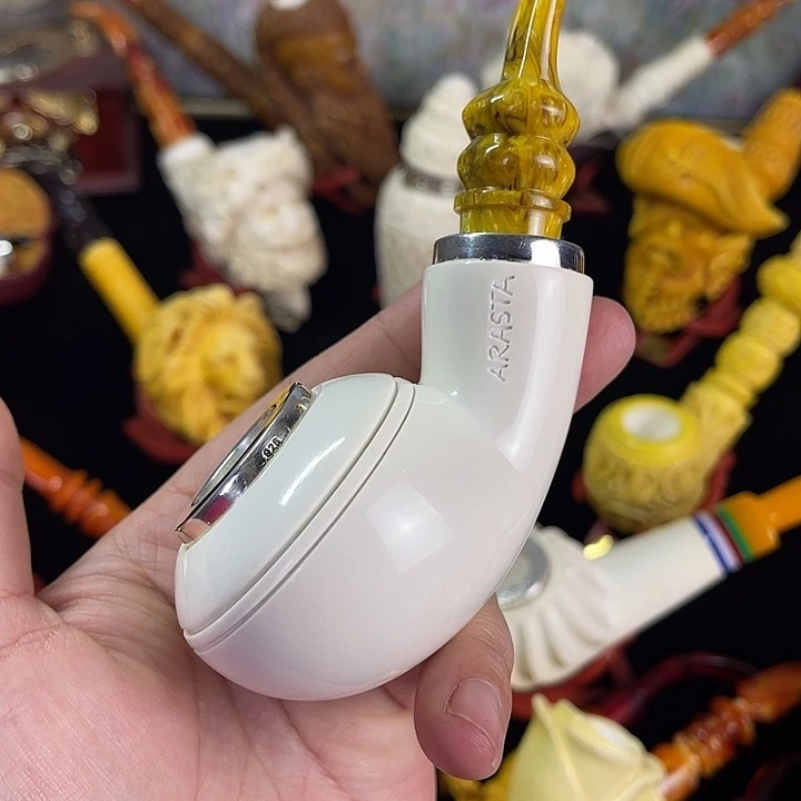 海泡石烟斗大号空腔牛头204