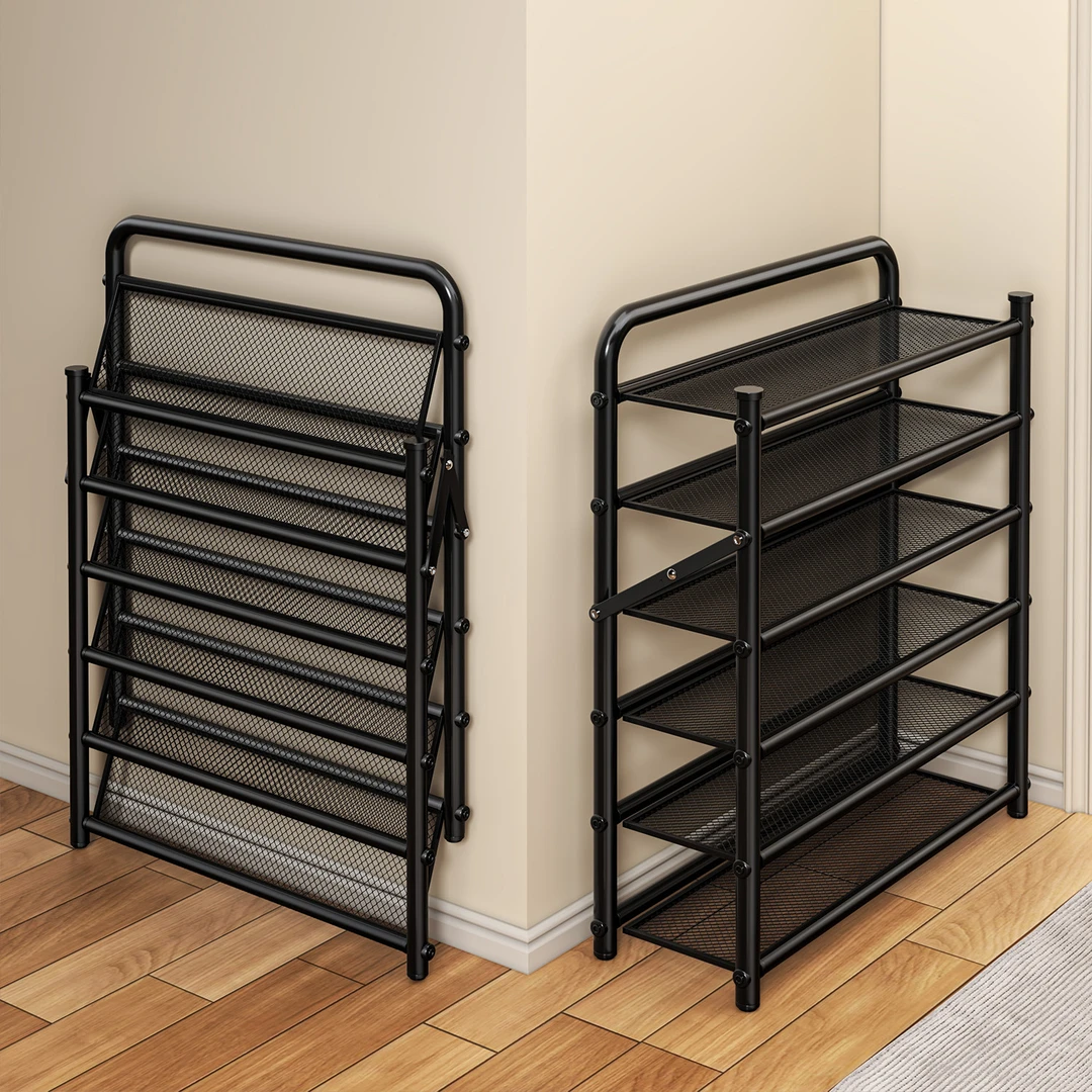 鞋子收纳架家用出租房门口小户型鞋柜2025新款多层铁艺一体置物架