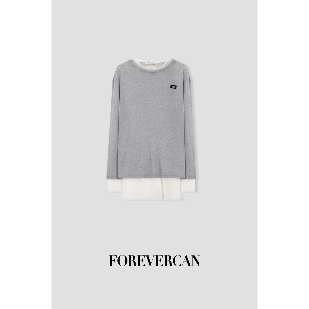 FOREVERCAN”叠穿神器 m!u家24AW极简风高弹上衣 ST20662