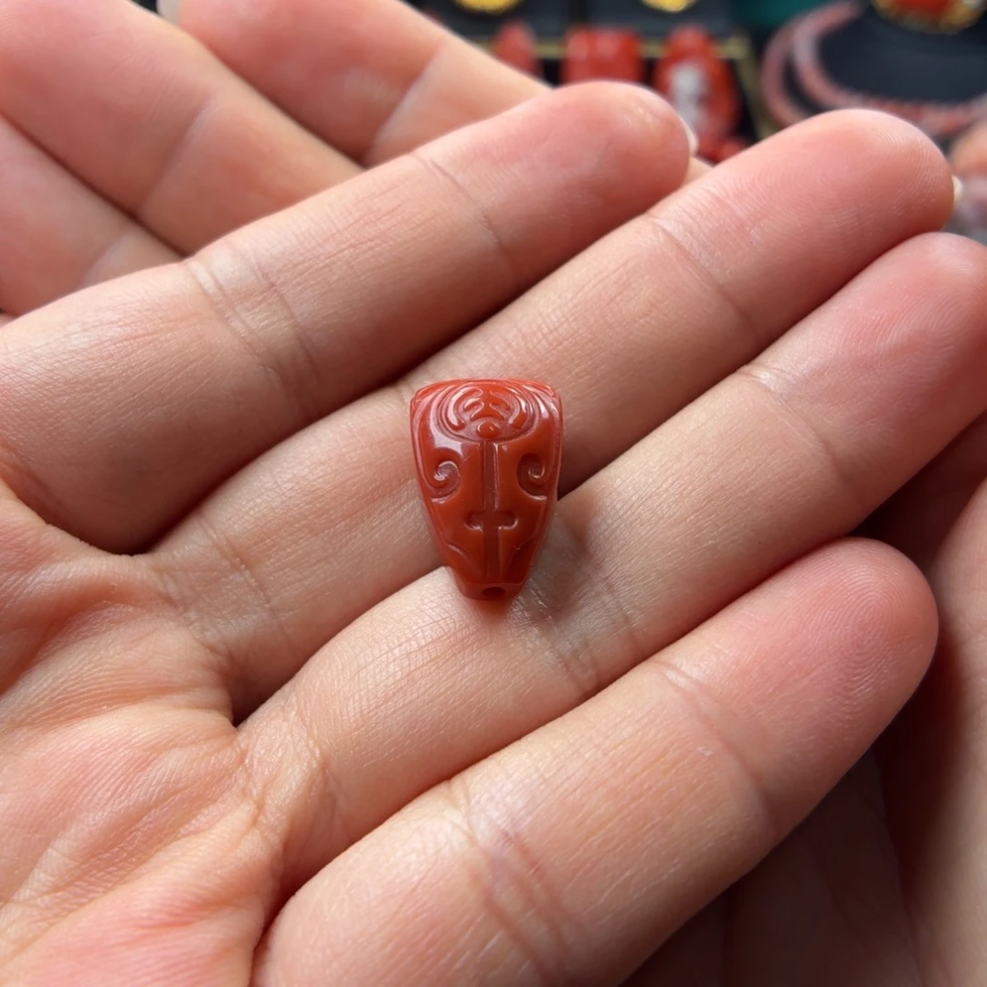 南红玛瑙未镶嵌三通