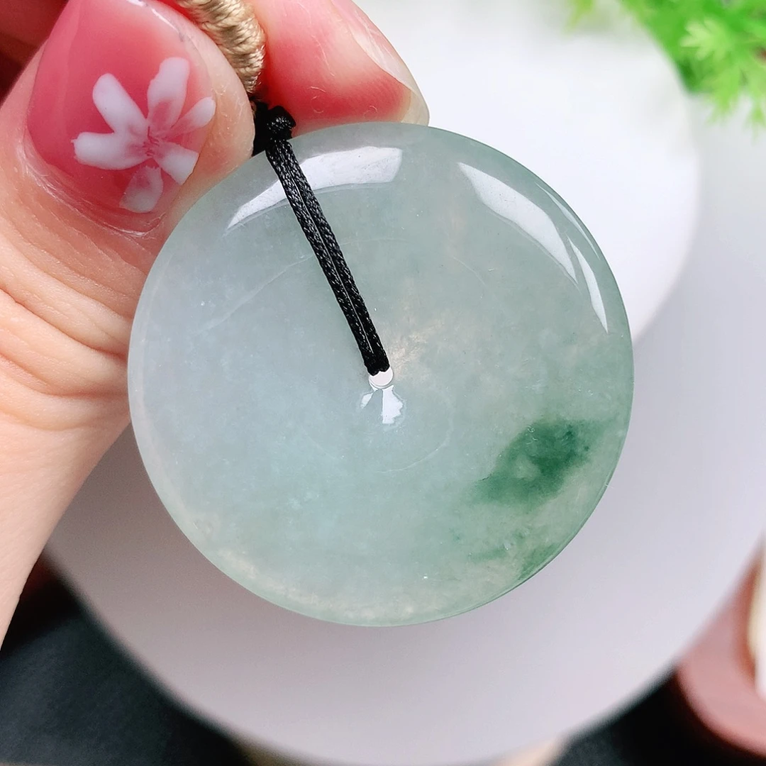 翡翠未镶嵌颈饰平安37-5.4