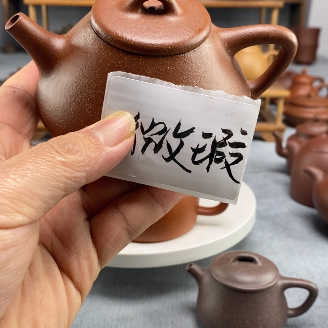 紫砂茶壶红降坡子冶