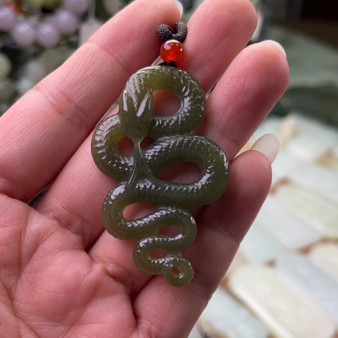 和田玉未镶嵌吊坠(不含链)