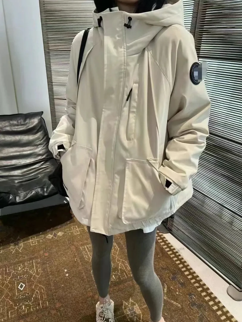 AC【A22】男女同款冲锋衣棉服保暖连帽外套户外2024年冬季棉衣