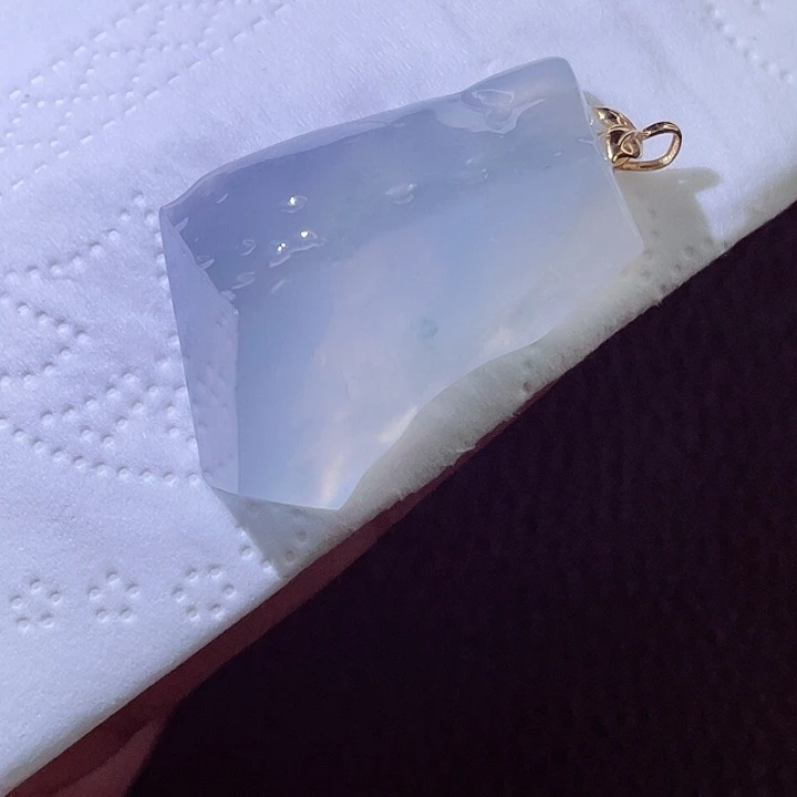 颈饰18K金镶嵌翡翠翡翠