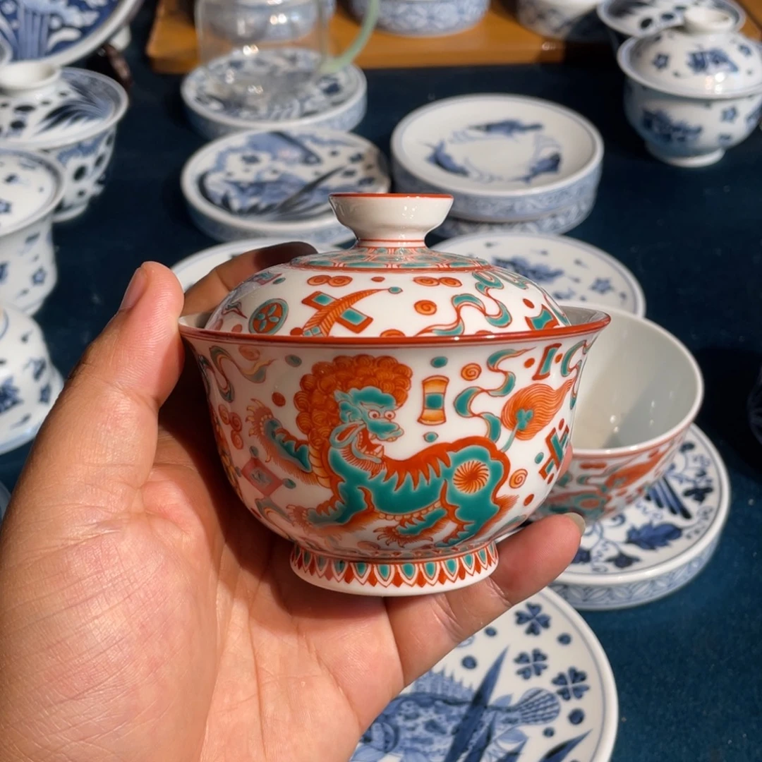 现***现景德镇手工手绘茶器