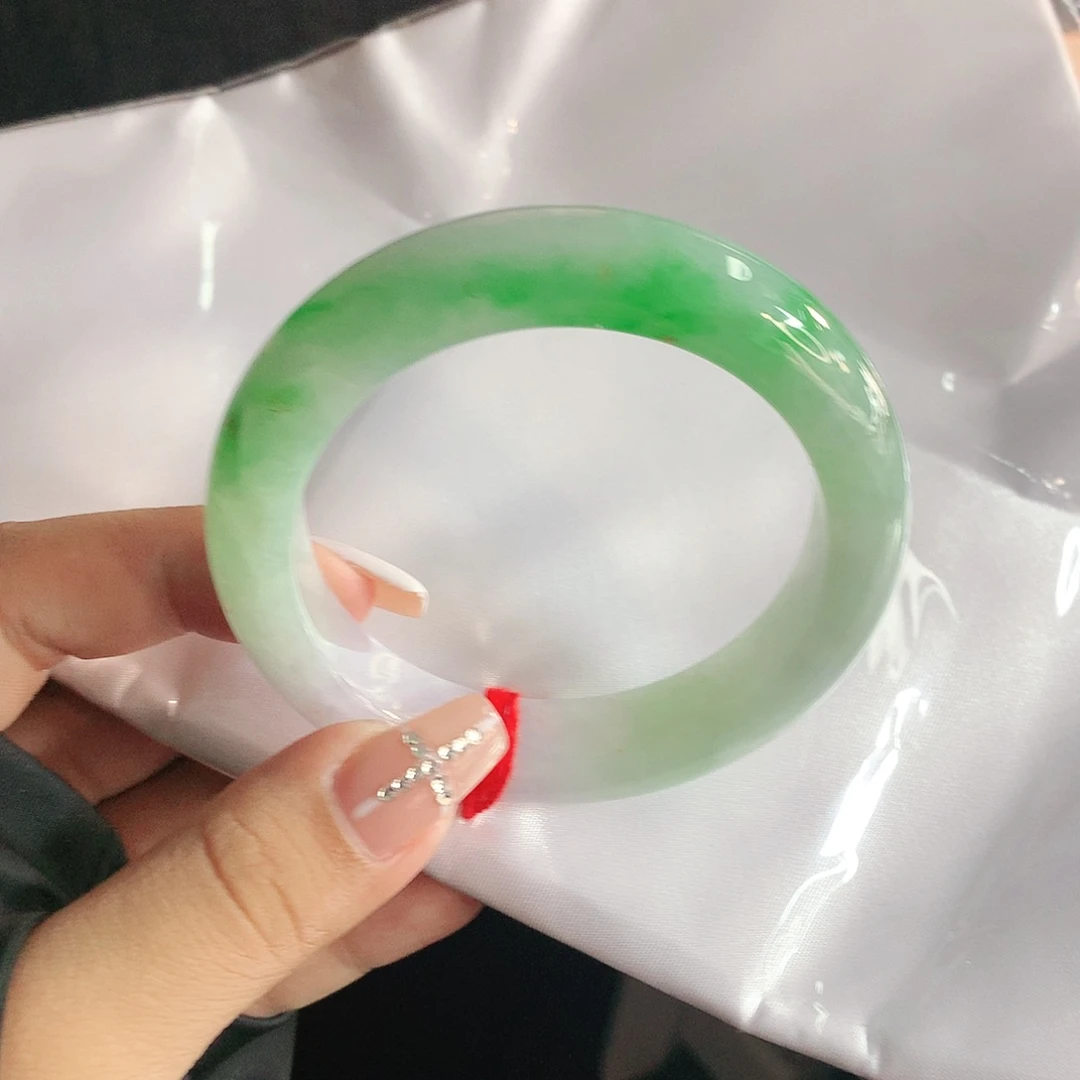 未镶嵌手镯翡翠54圈2162