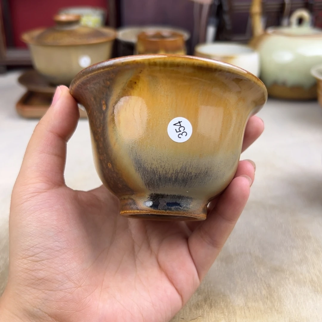 杯纯手工柴烧主人杯