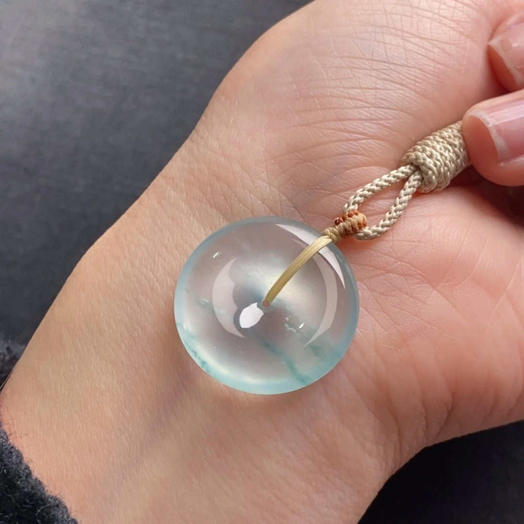 翡翠未镶嵌颈饰22.8-5.2