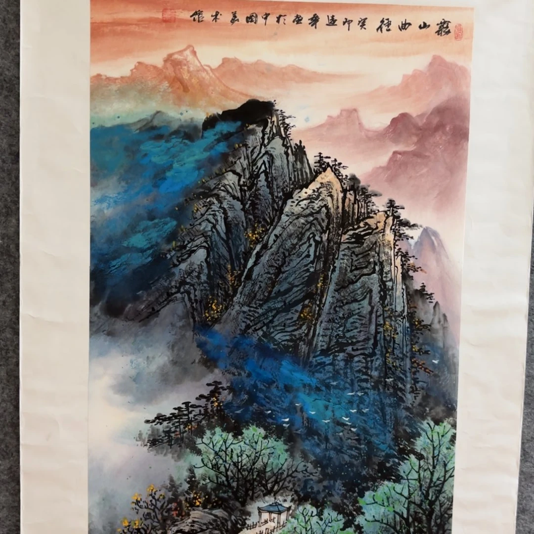 国画国画作品陆远华山水花鸟精品